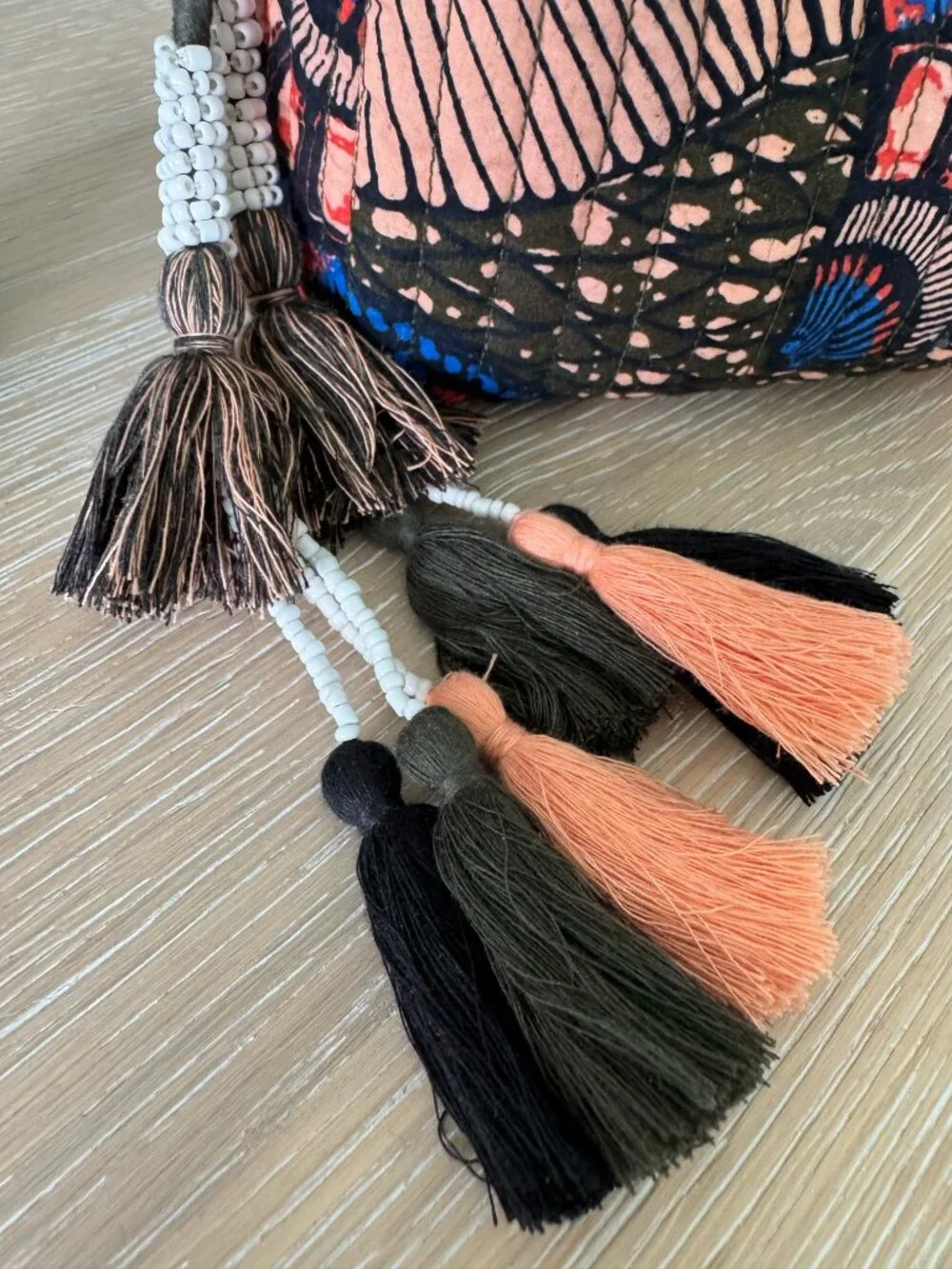 Ulla Johnson Makeup Bag with Tassel and Matching Headband